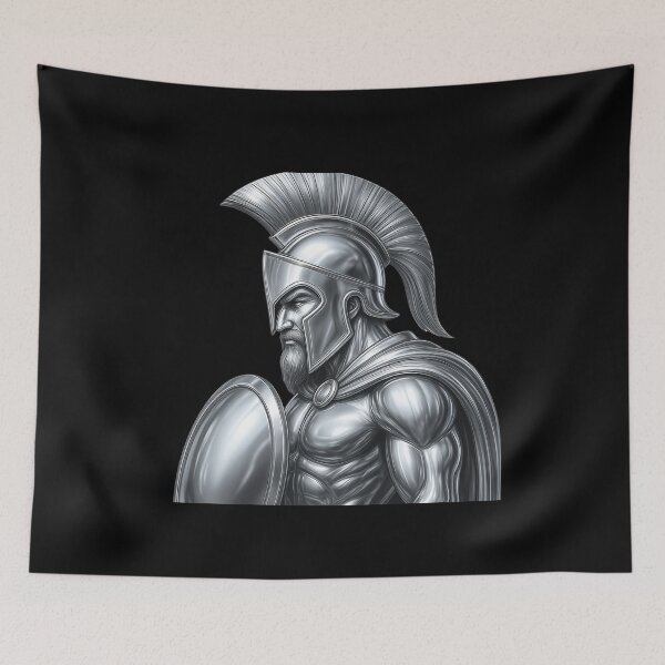 Item preview, Ancient Spartan Warrior Helmet Greek Hero Design designed and sold by kakmi-art.