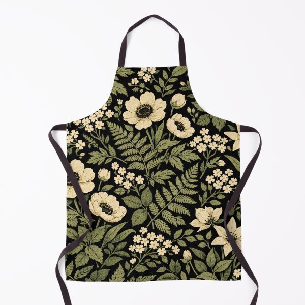 Item preview, Vintage Botanical Floral Pattern on Black designed and sold by Owcomm.