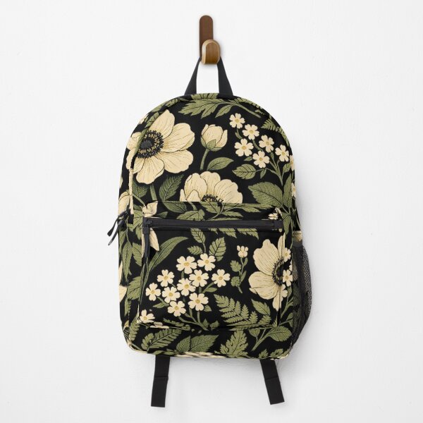 Item preview, Vintage Botanical Floral Pattern on Black designed and sold by Owcomm.