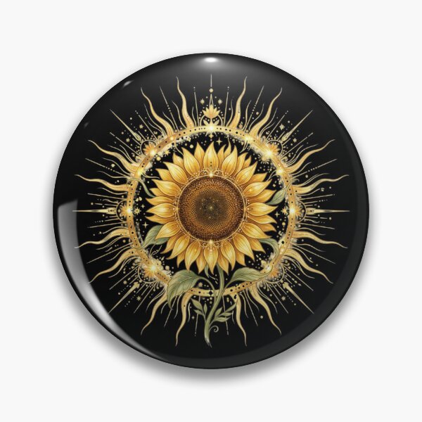 Item preview, Celestial Sunflower Mandala designed and sold by MoonSoul Studio.