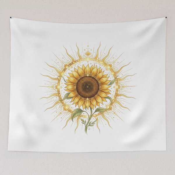 Item preview, Celestial Sunflower Mandala designed and sold by MoonSoul Studio.