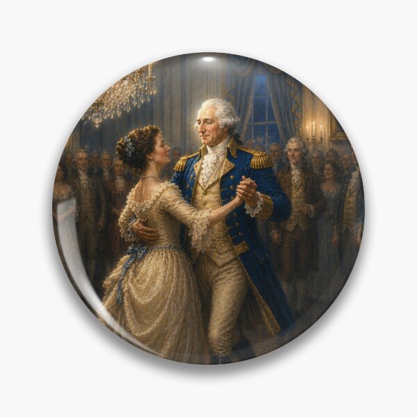 Item preview, Washington Dances at the Ball in His Honor – America 250 Historical Art designed and sold by Novel Works Studio.