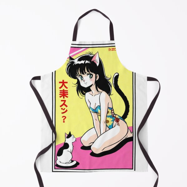 Item preview, Character - Cat Girl Sunflower Retro Swimsuit designed and sold by DoodyPets.
