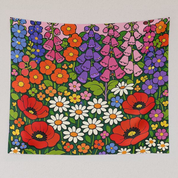 Item preview, Vibrant Summer Wildflower Meadow with Poppies and Daisies designed and sold by Owcomm.