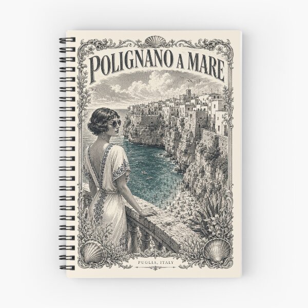 Item preview, Polignano a Mare, Puglia, Italy [Wood Engraving] designed and sold by elektronen.