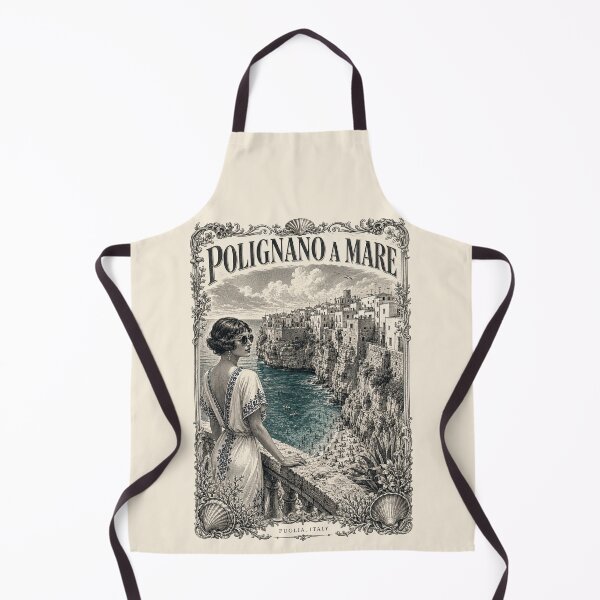Item preview, Polignano a Mare, Puglia, Italy [Wood Engraving] designed and sold by elektronen.