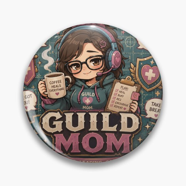 Item preview, Guild Mom 2 Gamer Support Emblem designed and sold by Super Glopz.