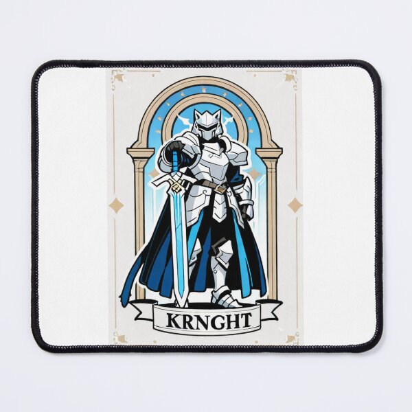 Item preview, Character - Cat Knight Black Armor Blue Sword designed and sold by DoodyPets.