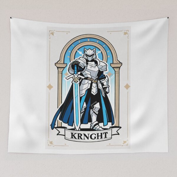 Item preview, Character - Cat Knight Black Armor Blue Sword designed and sold by DoodyPets.