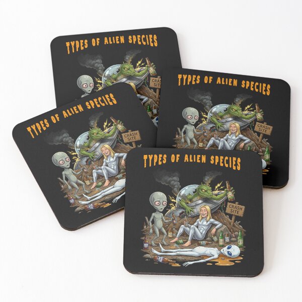 Item preview, Types Of Alien Species Crash Site SciFi designed and sold by TeeARTHY.
