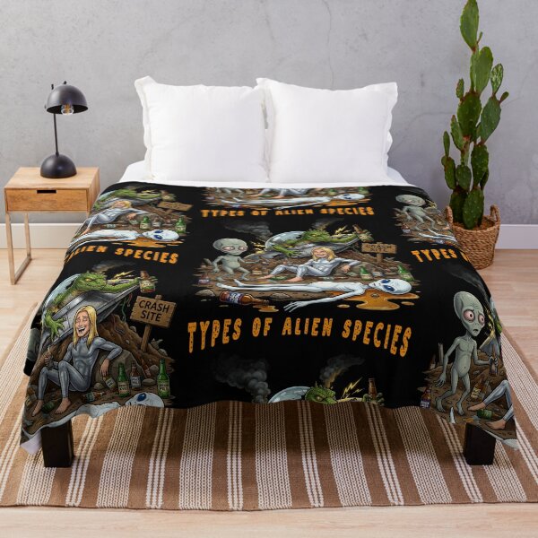 Item preview, Types Of Alien Species Crash Site SciFi designed and sold by TeeARTHY.