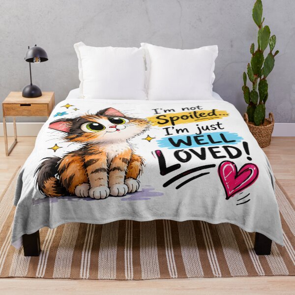 Item preview, I'm Not Spoiled, I'm Just Well Loved - Cute Kitten Quote Design designed and sold by vansaidshop ⭐⭐⭐⭐⭐.