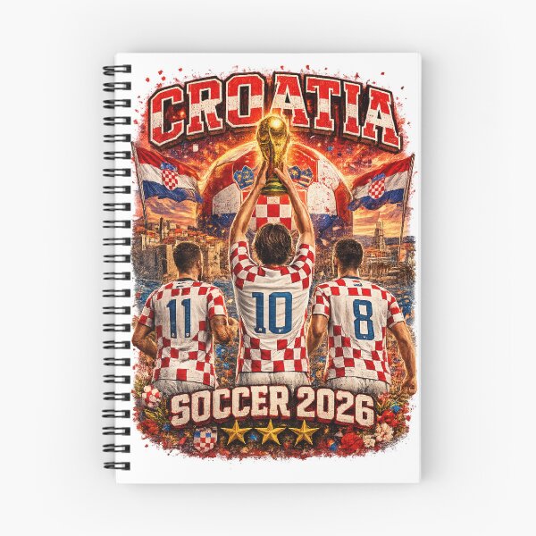 Item preview, Croatia Soccer 2026 Shirt – Croatian Football Fan Gift designed and sold by UrbanPrintVibes.