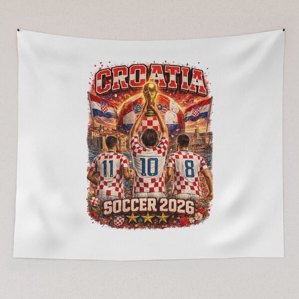 Item preview, Croatia Soccer 2026 Shirt – Croatian Football Fan Gift designed and sold by UrbanPrintVibes.