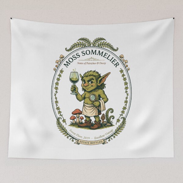 Item preview, Moss Sommelier Shirt - Funny Goblincore Nature Humor Aesthetic Gift designed and sold by EXATEES ⭐⭐⭐⭐⭐.