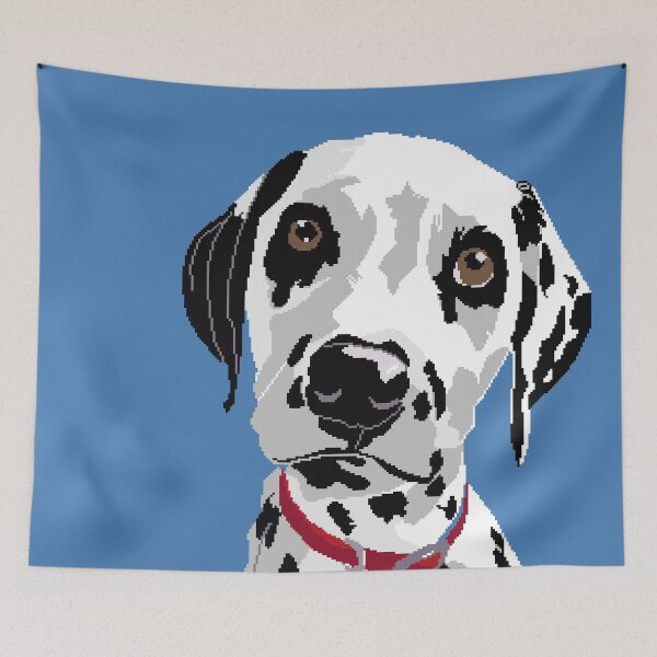 Item preview, Dalmatian Pixel Portrait designed and sold by LilSeashell.