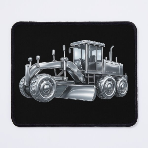 Item preview, Motor Grader Chrome Metallic Construction Equipment Design designed and sold by kakmi-art.