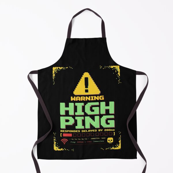 Item preview, Warning High Ping Shirt - Funny Gamer Lag Humor Delayed Response Gift designed and sold by EXATEES ⭐⭐⭐⭐⭐.
