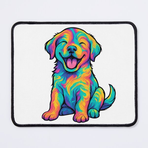 Item preview, Psychedelic Happy Puppy designed and sold by syotos-ai.