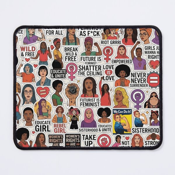 Item preview, Feminist Empowerment Sticker Pattern designed and sold by Imaginarium of Chaos falcon88 .