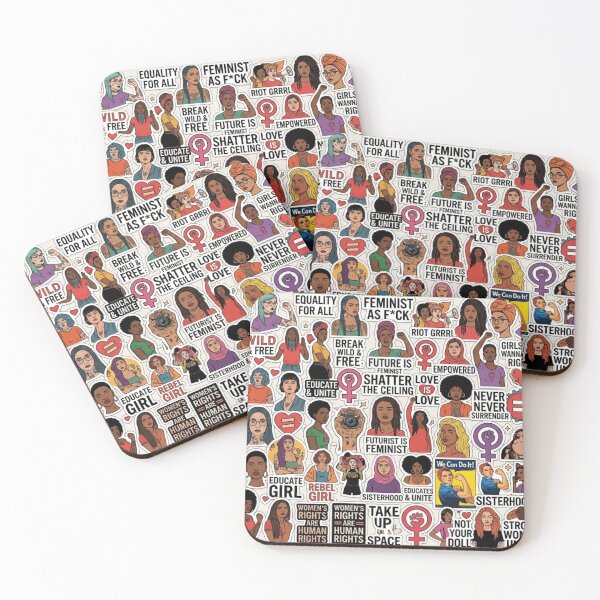 Item preview, Feminist Empowerment Sticker Pattern designed and sold by Imaginarium of Chaos falcon88 .