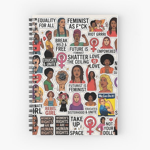 Item preview, Feminist Empowerment Sticker Pattern designed and sold by Imaginarium of Chaos falcon88 .