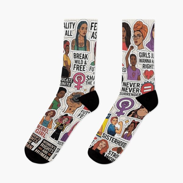 Item preview, Feminist Empowerment Sticker Pattern designed and sold by Imaginarium of Chaos falcon88 .