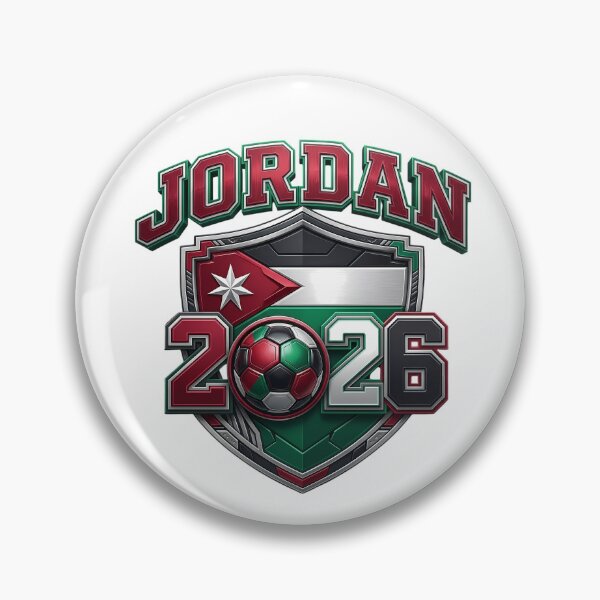 Item preview, Jordan 2026 World Soccer Metallic Shield Crest designed and sold by Saq2000.