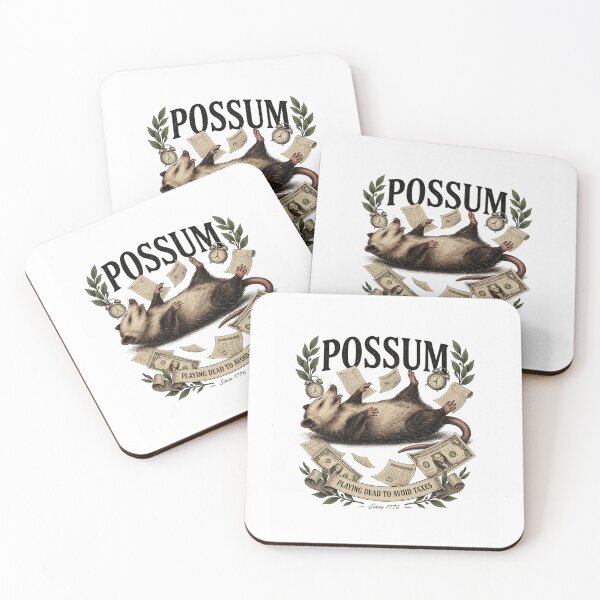 Item preview, Possum Playing Dead to Avoid Taxes Shirt - Funny Adulting Opossum Gift designed and sold by EXATEES  ⭐⭐⭐⭐⭐.