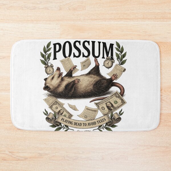 Item preview, Possum Playing Dead to Avoid Taxes Shirt - Funny Adulting Opossum Gift designed and sold by EXATEES  ⭐⭐⭐⭐⭐.