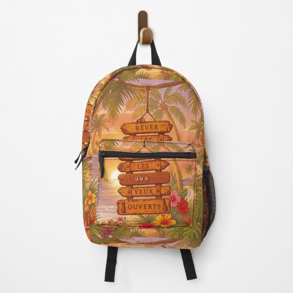 Item preview, Dreaming with eyes open: Exotic beach, paradise, palm trees and exotic flowers designed and sold by Mevissart.