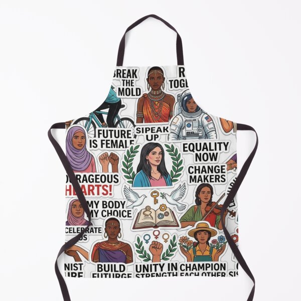 Item preview, Retro Feminist Sticker Collage designed and sold by Imaginarium of Chaos falcon88 .