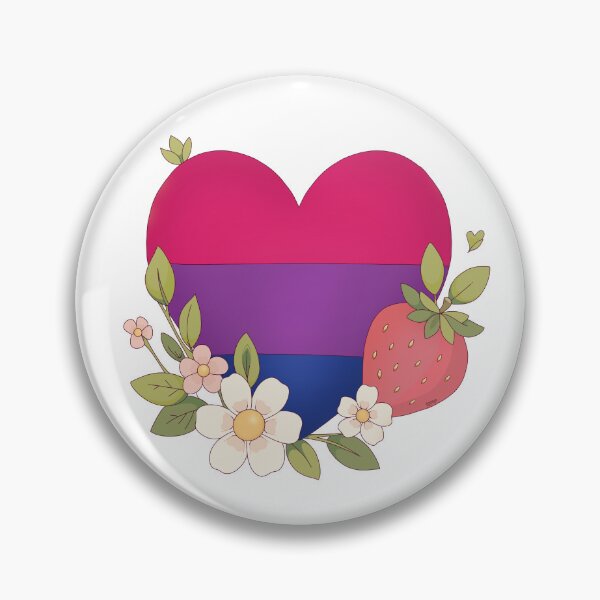 Item preview, Blooming Bi Sticker designed and sold by LittleRockArt.
