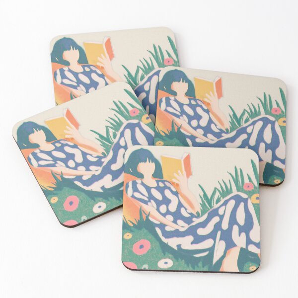 Item preview, Woman Reading at Park designed and sold by soheedesigns.