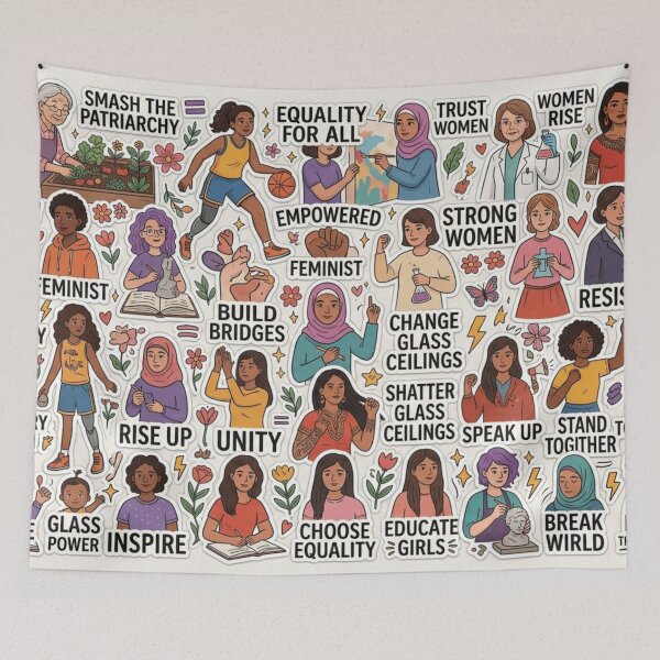 Item preview, Maximalist Feminine Sticker Collection designed and sold by Imaginarium of Chaos falcon88 .