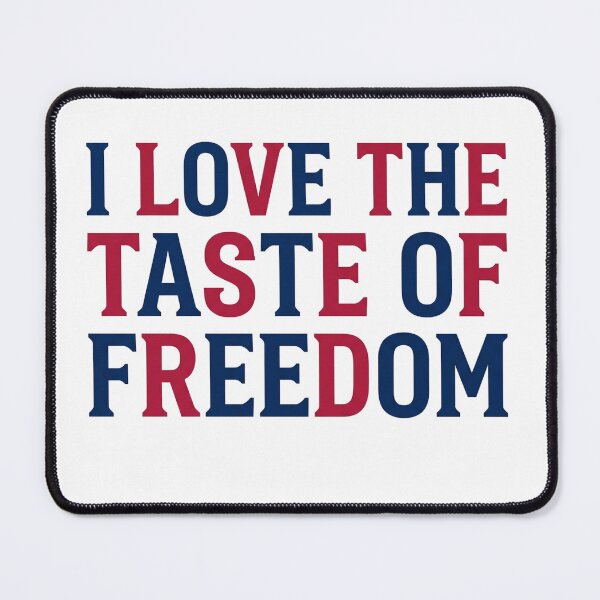 Item preview, I Love The Taste Of Freedom 4th Of July Matching Couple Typography designed and sold by Canvas Vibe Studio.