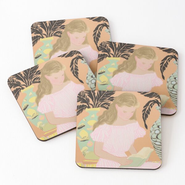 Item preview, Bookish Girl Reading designed and sold by soheedesigns.