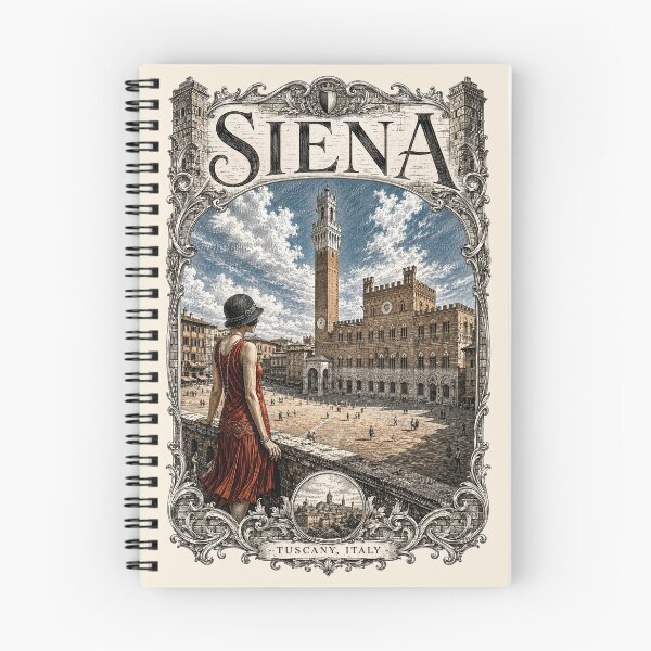 Item preview, Siena, Tuscany, Italy [Wood Engraving] designed and sold by elektronen.