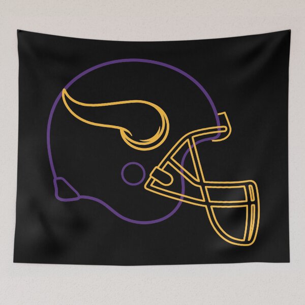 Item preview, Neon Football Helmet Purple Gold Fan designed and sold by YggOutfitters.