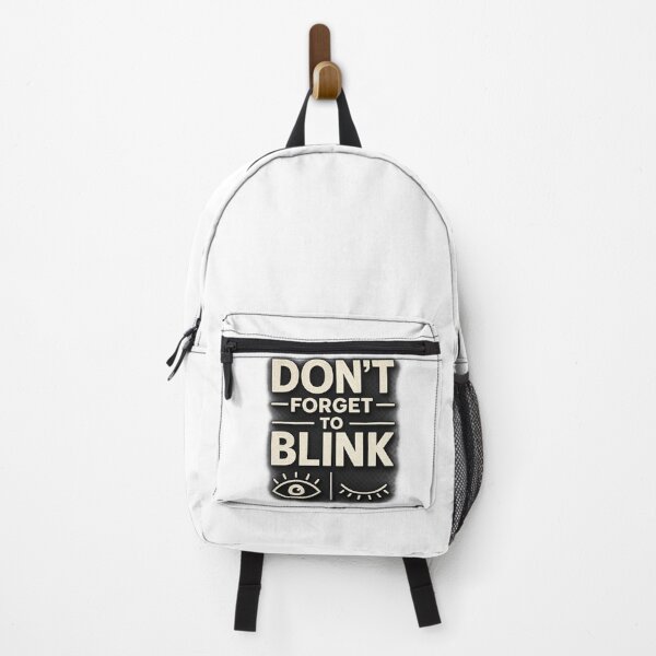 Item preview, Don’t Forget to Blink Funny Eye Reminder Retro Typography Meme Design designed and sold by MartBook.
