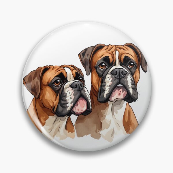 Item preview, Pair of Boxer Dogs Portrait – Realistic Boxer Breed Illustration designed and sold by Karolina’s Cozy Creations.