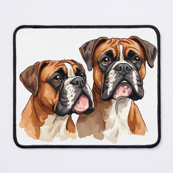 Item preview, Pair of Boxer Dogs Portrait – Realistic Boxer Breed Illustration designed and sold by Karolina’s Cozy Creations.