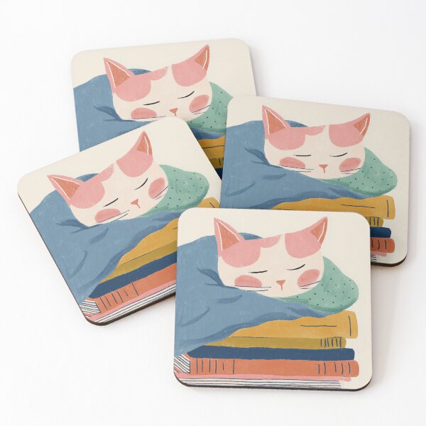 Item preview, Cozy Cat Book Stack designed and sold by soheedesigns.
