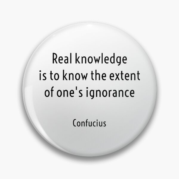 Item preview, Real knowledge is to know the extent of ones ignorance - Confucius Quotes designed and sold by Inspirationmotivation.