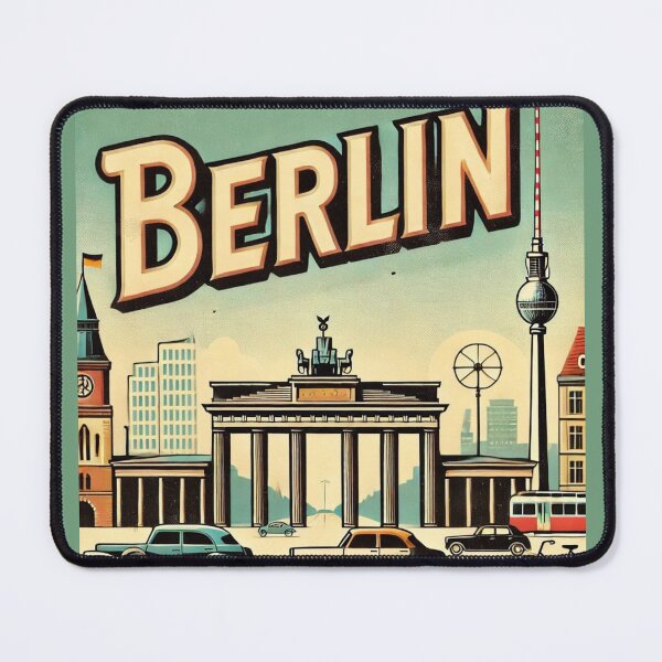 Item preview, Vintage Berlin Germany Retro Travel Poster Illustration designed and sold by UmSkelig834.