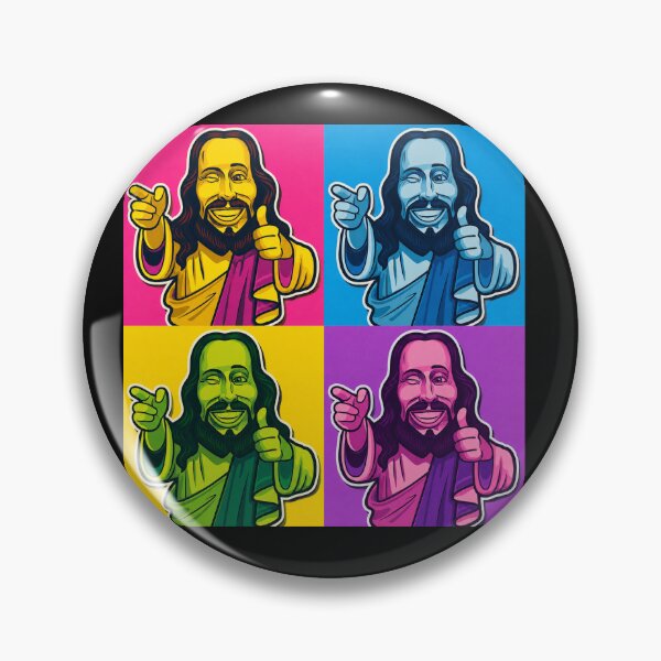 Item preview, Andy Warhol pop‑art quad Jesus designed and sold by BrotherYoYo.