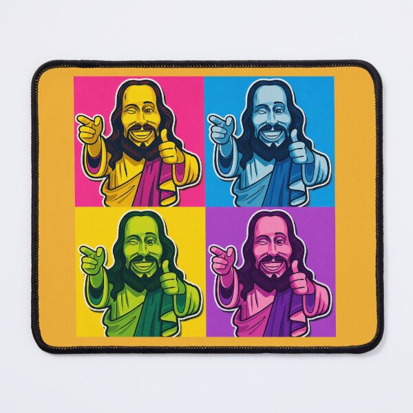 Item preview, Andy Warhol pop‑art quad Jesus designed and sold by BrotherYoYo.