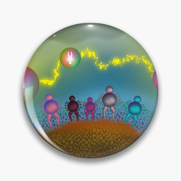 Item preview, Watchers Beneath The Electric Sky designed and sold by Troy’s In The Attic.