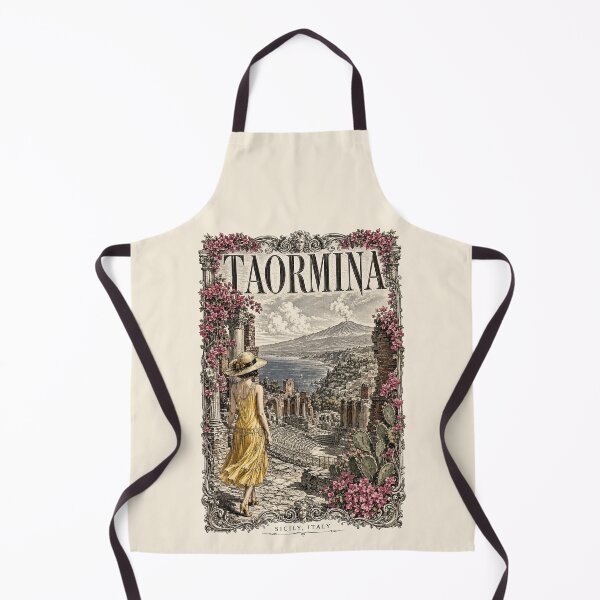 Item preview, Taormina, Sicily, Italy [Wood Engraving] designed and sold by elektronen.