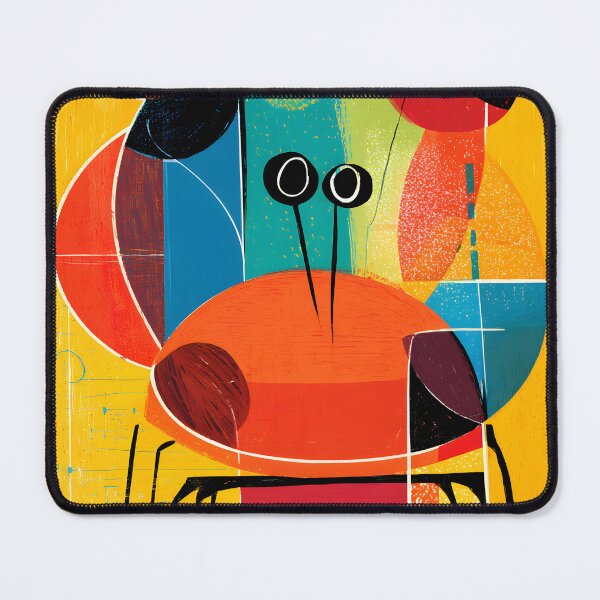 Item preview, Cancer Colors of the Heart Abstract Zodiac Crab Art with Geometric Vibrant Celestial Energy designed and sold by OlfactoART Studio.